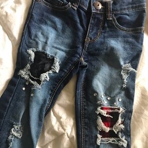 Super skinny blinged out toddler pants